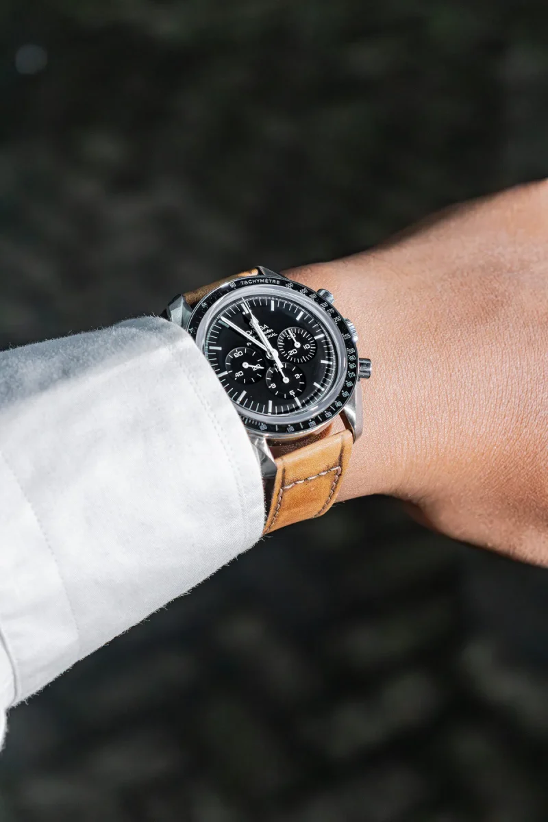 Little Caitlin 2 on Omega Speedmaster by Gunny Straps