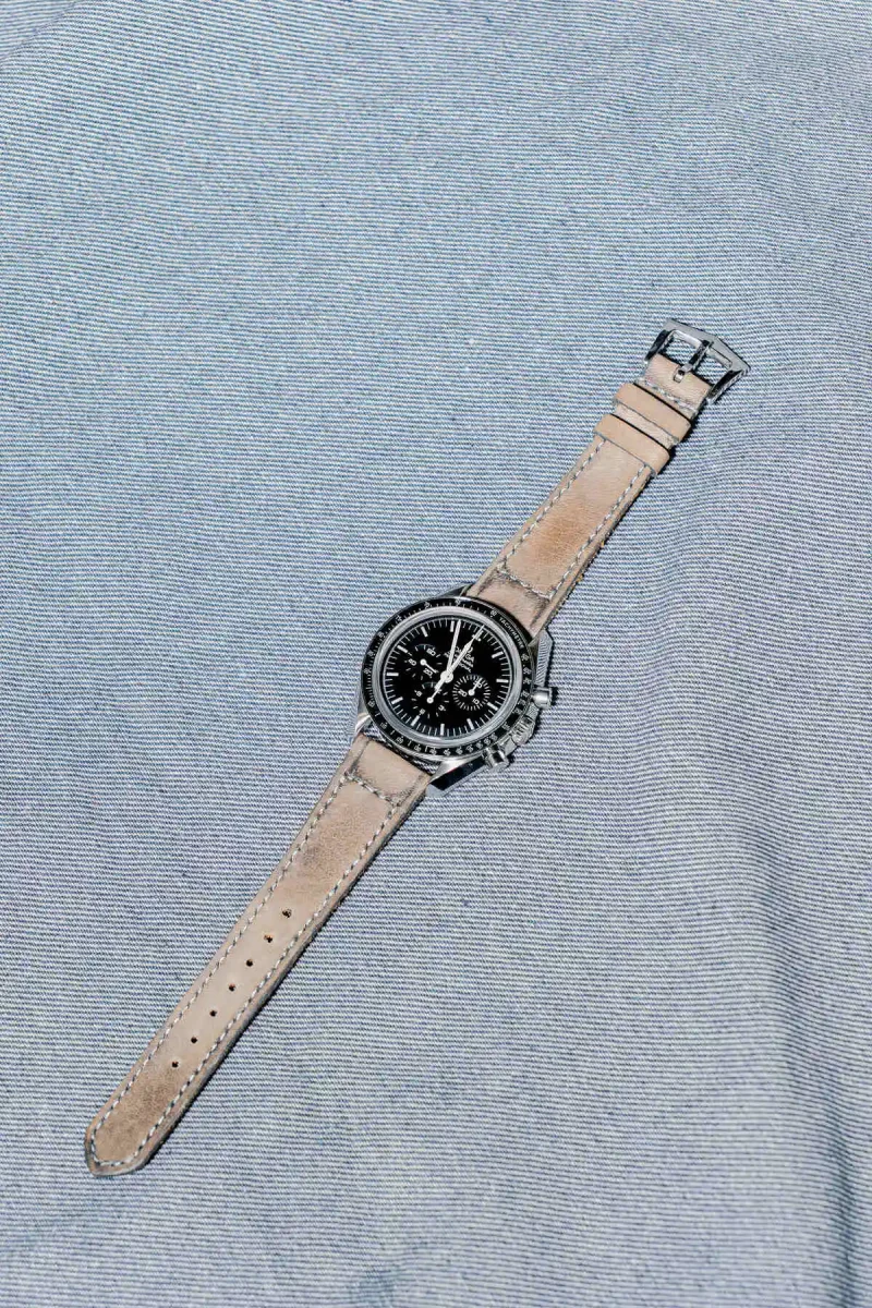 Little Caitlin 5 on Omega Speedmaster by Gunny Straps