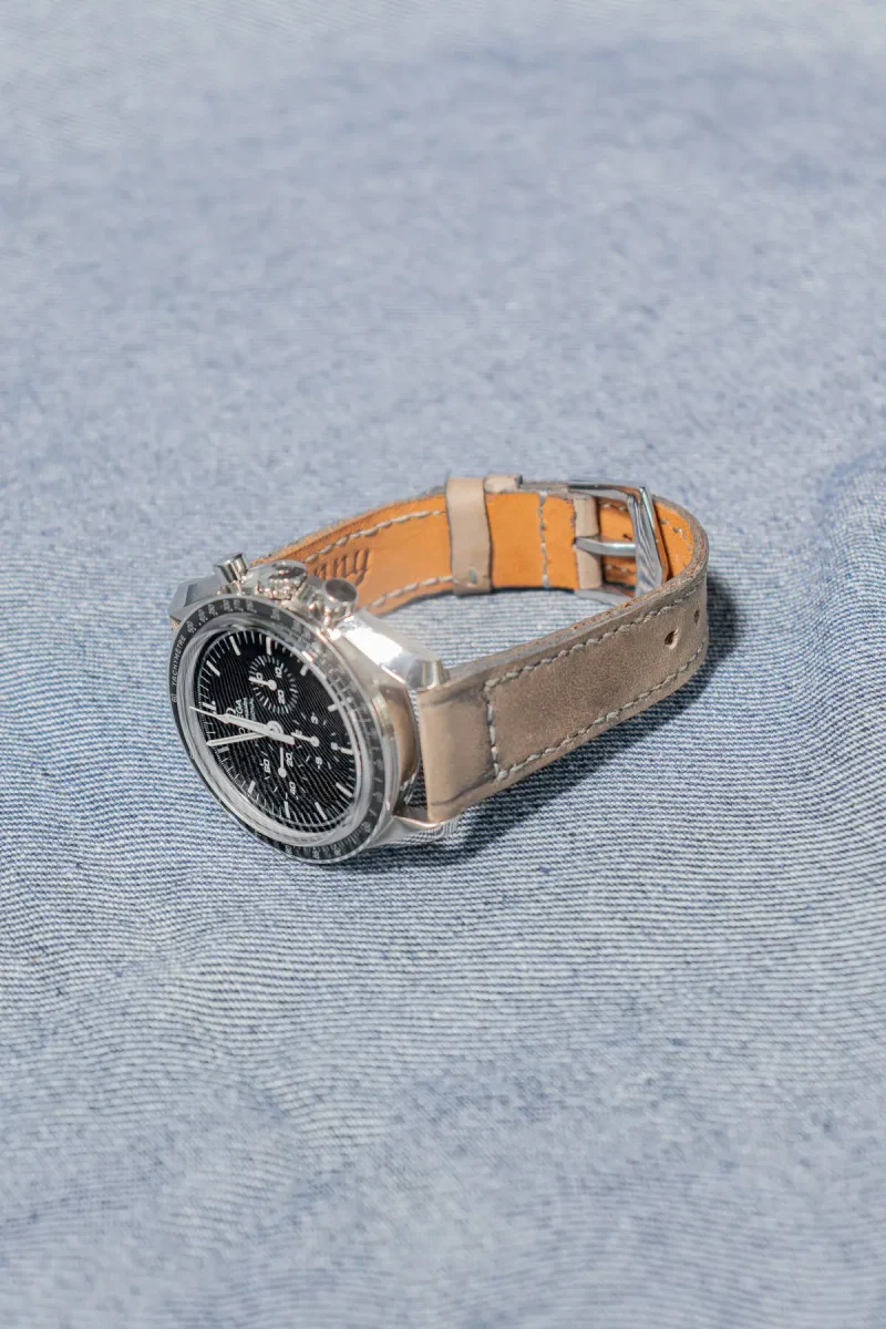 Little Caitlin 5 on Omega Speedmaster by Gunny Straps