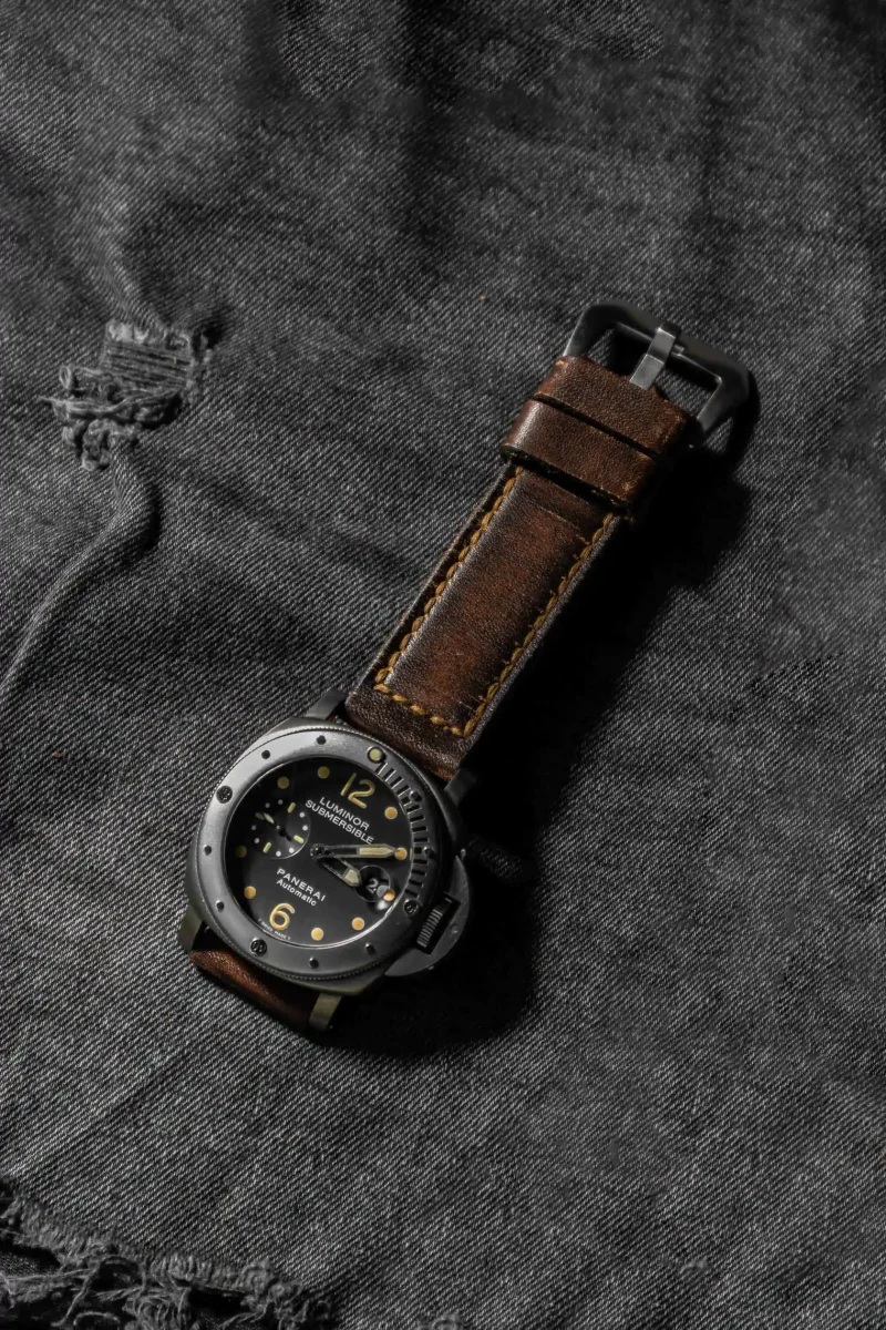 Arillo Strap on Panerai PAM 106 by Gunny Straps