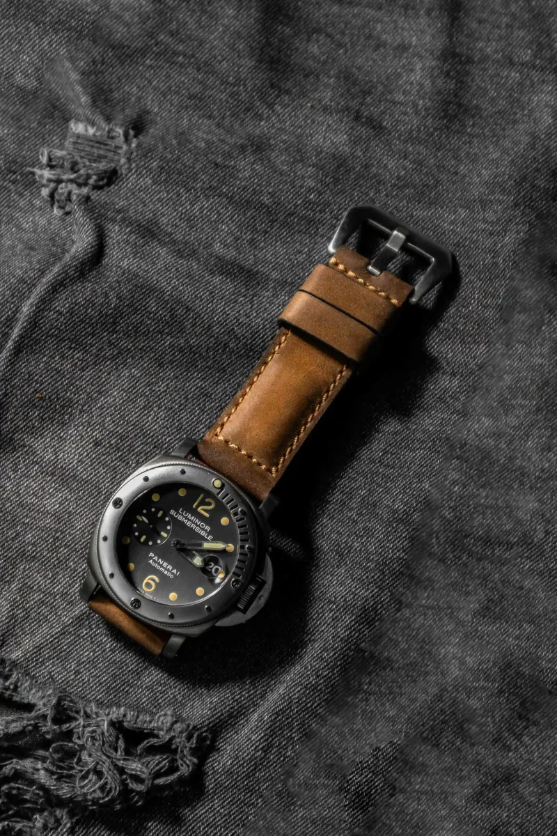 Edbert Strap on Panerai PAM 106 by Gunny Straps