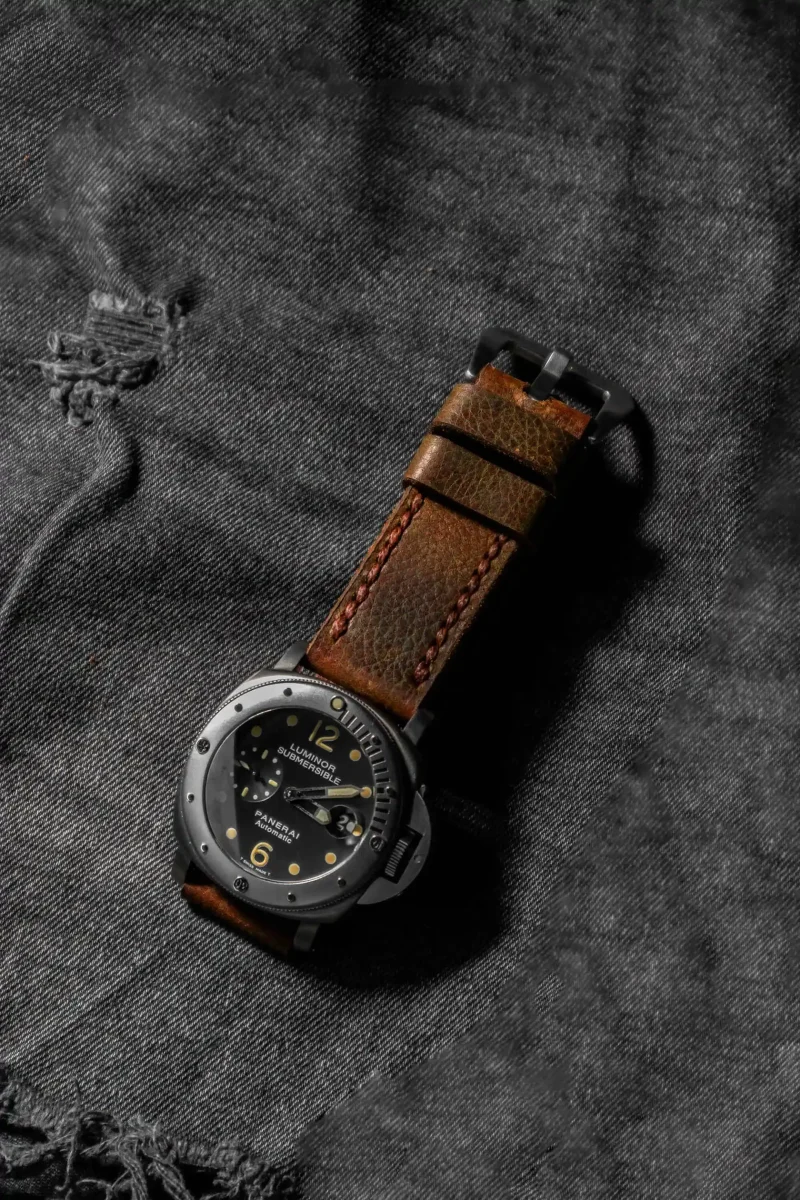 Jancoux 3 Strap on Panerai PAM 106 by Gunny Straps