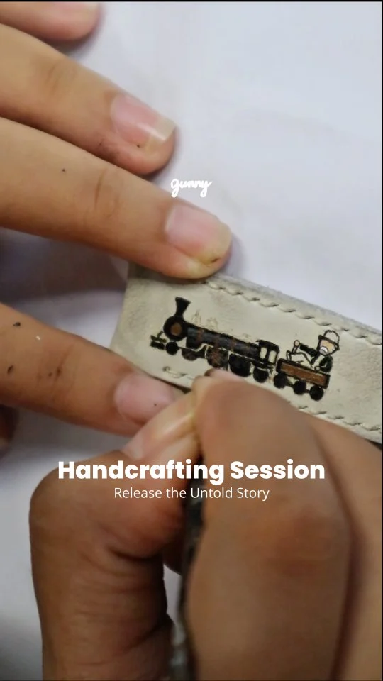 We help you to make your meaningful thoughts to come to life.We craft each custom hand-painted strap from scratch. Our artists ensure precision and detail for your precious story to be beautifully represented in a top-notch watch strap for your daily timepiece.Eager to wear your precious stories?
Discuss with us via DM, and make your dream strap into reality.#handcrafted #watchstrap #gunnystraps #customstrap
